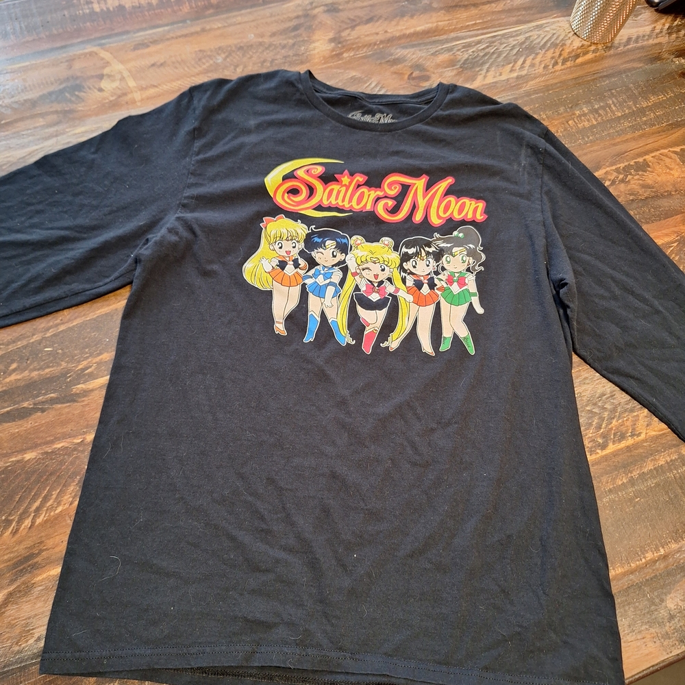 Sailor Moon Black Long Sleeve Tee
